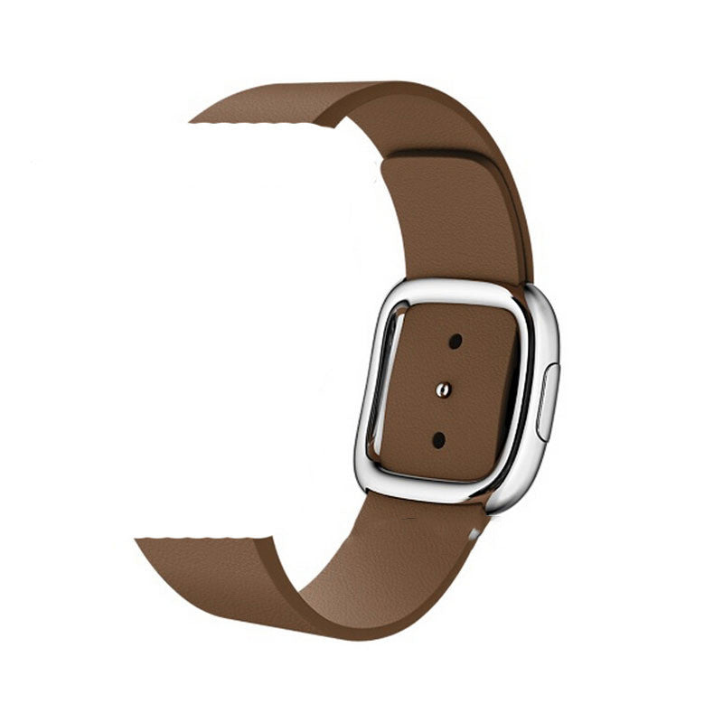 Cinturino in pelle con fibbia moderna per Apple Watch