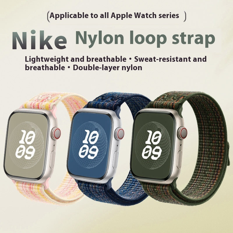 Cinturino sportivo in nylon per Apple Watch