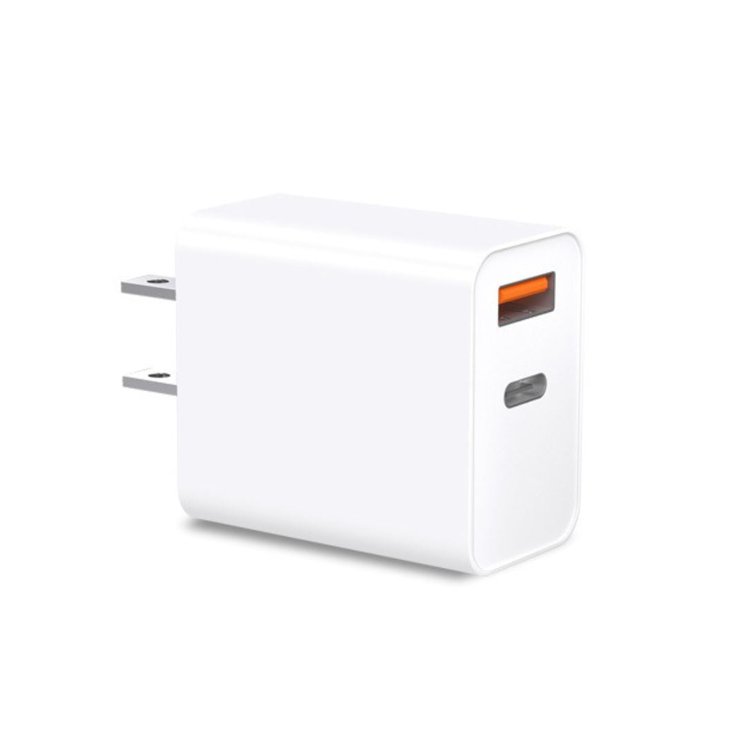 Adattatore di ricarica rapida USB-C dual-plug da 30 W