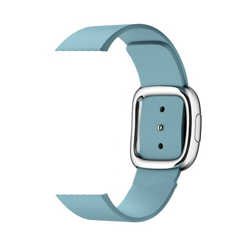 Cinturino in pelle con fibbia moderna per Apple Watch